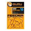 Единични куки с ухо и контра GURU Feeder Special Barbed Eyed
