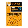 Единични куки с ухо и контра GURU Feeder Special Barbed Eyed