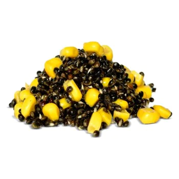 Микс от семена DYNAMITE BAITS Frenzied Hempseed & Sweetcorn 350g