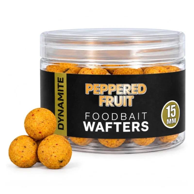 Неутрални топчета за стръв DYNAMITE BAITS Peppered Fruit Food Bait Wafter 15mm