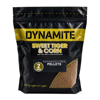 Пелети за фидер риболов DYNAMITE BAITS Sweet Tiger & Corn Pellets