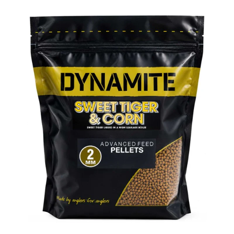 Пелети за фидер риболов DYNAMITE BAITS Sweet Tiger & Corn Pellets