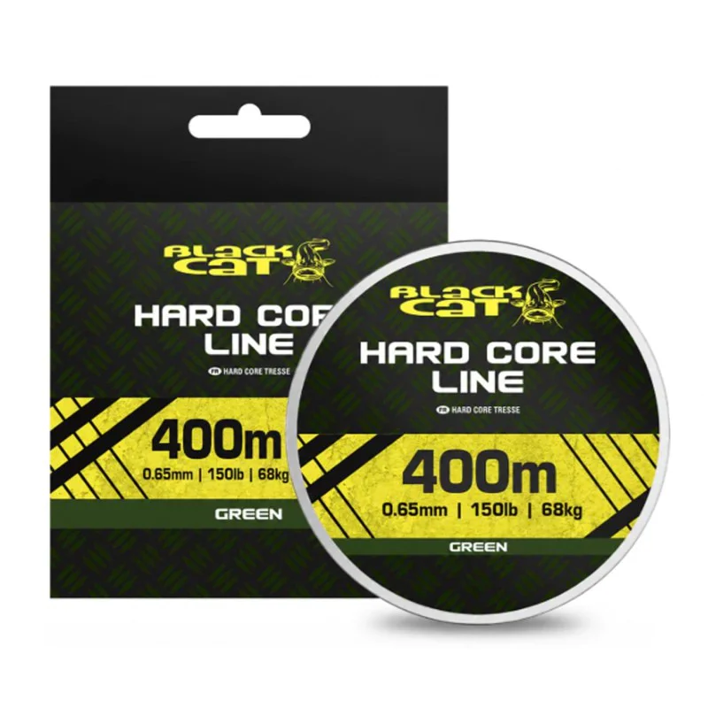 Плетено влакно BLACK CAT Hard Core Line Green 400m