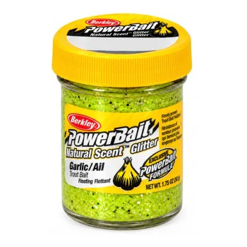 Плуваща паста за пъстърва BERKLEY Trout Bait Garlic Glitter