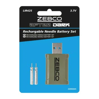 Презареждаеми батерии с USB зарядно ZEBCO Rechargable Needle Battery Set