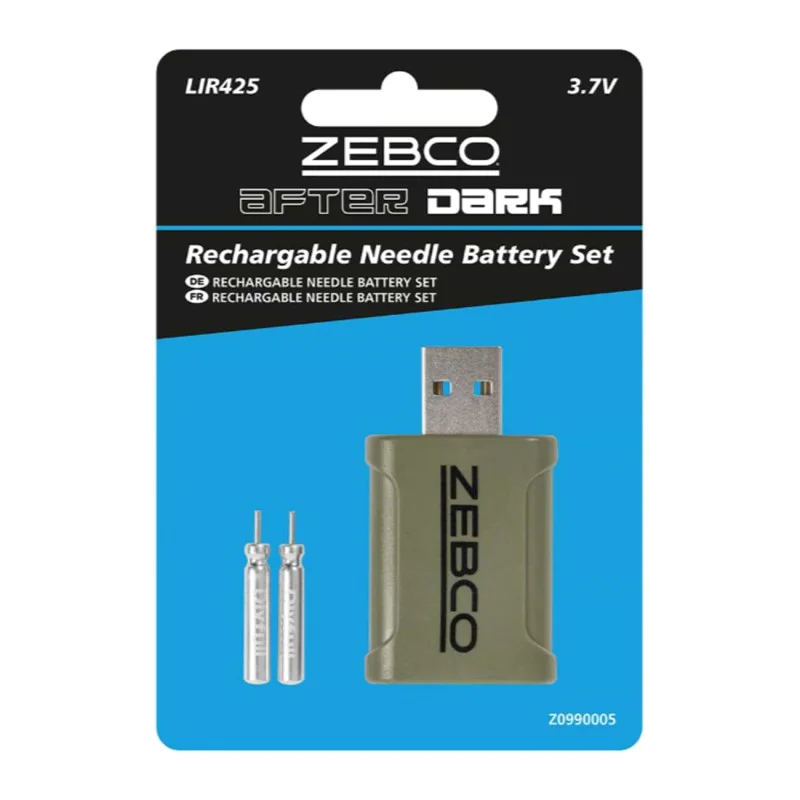 Презареждаеми батерии с USB зарядно ZEBCO Rechargable Needle Battery Set