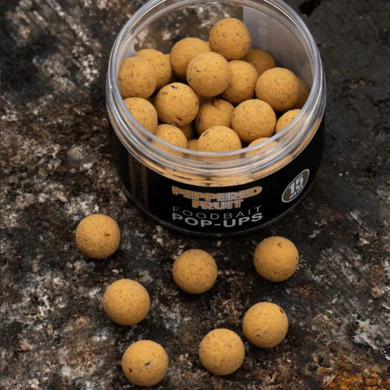 Плуващи топчета за стръв DYNAMITE BAITS Peppered Fruit Food Bait Pop-Ups 15mm