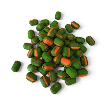 Балансирана стръв MITERSON Premium Wafters Flumino 8mm Green and Orange-Mussel