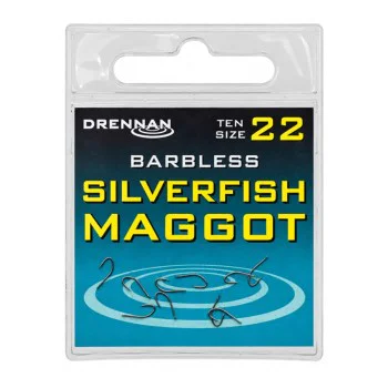 Единични куки без контра DRENNAN Barbless Silverfish Maggot