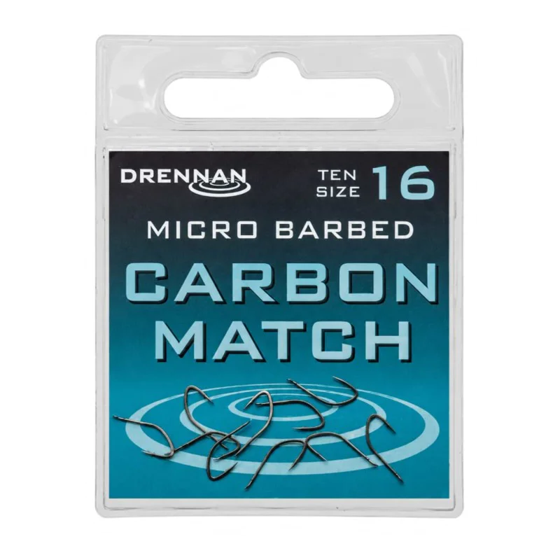 Единични куки с контра DRENNAN Carbon Match