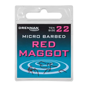 Единични куки с контра DRENNAN Red Maggot