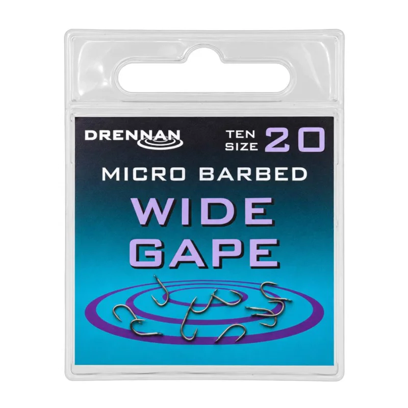 Единични куки с контра DRENNAN Wide Gape