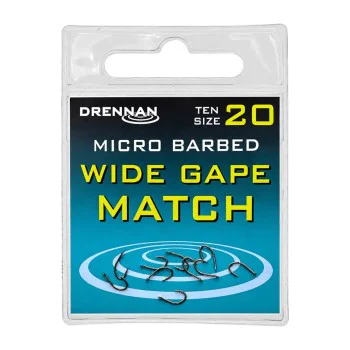 Единични куки с контра DRENNAN Wide Gape Match