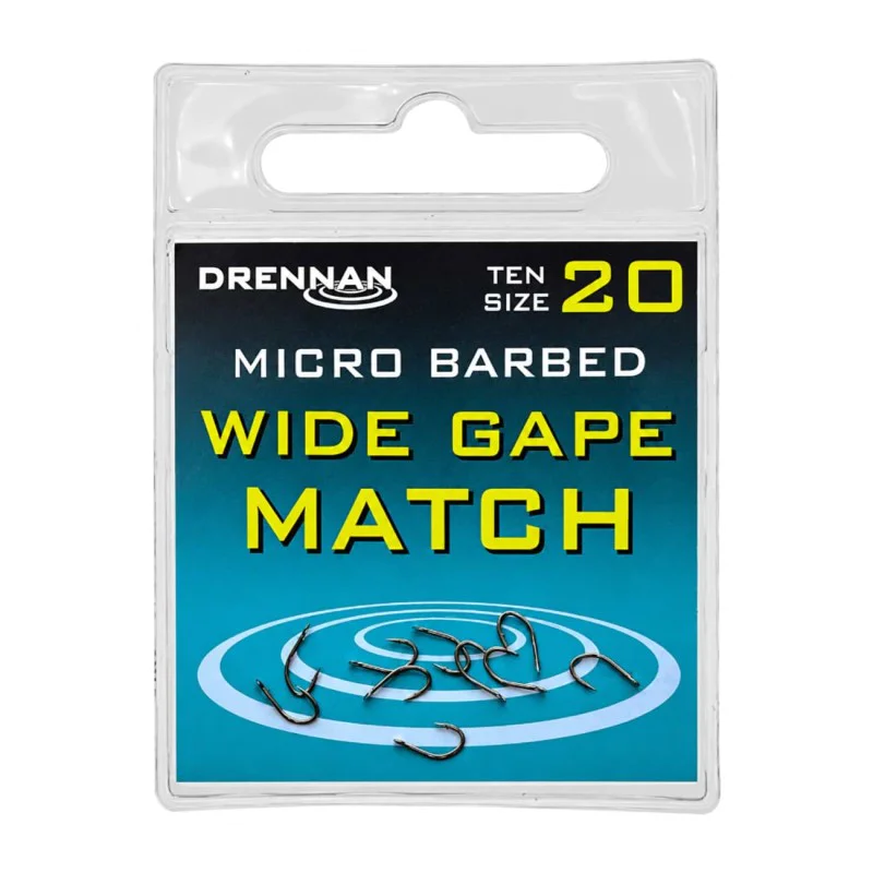 Единични куки с контра DRENNAN Wide Gape Match