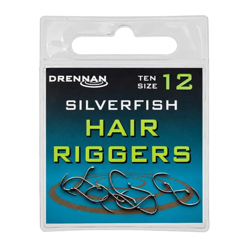 Единични куки с ухо без контра DRENNAN Silverfish Hair Rigger