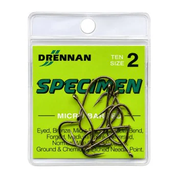 Единични куки с ухо и контра DRENNAN Specimen