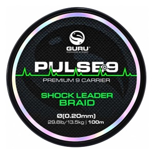 Шок лидер от плетено влакно GURU Pulse 9 Shock Leader Braid 100m