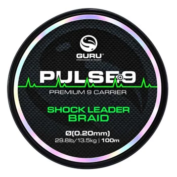 Шок лидер от плетено влакно GURU Pulse 9 Shock Leader Braid 100m
