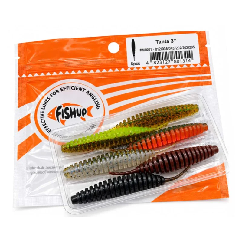 Силиконова примамка FISHUP Tanta 3 inch - Mix Colors