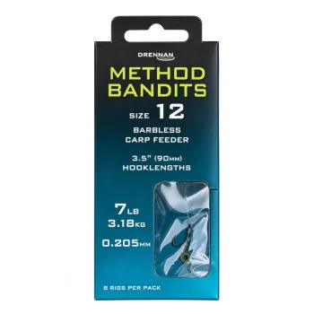Вързани куки с ухо без контра DRENNAN Method Bandits Carp Feeder