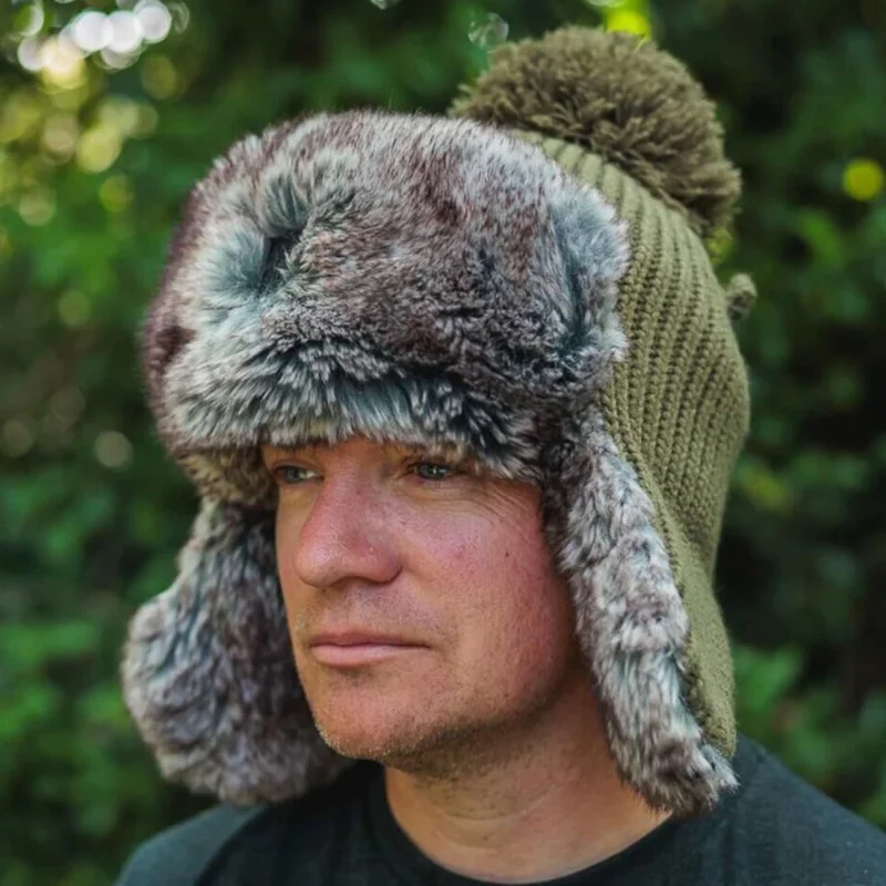 Зимна шапка FOX Trapper Hat Green