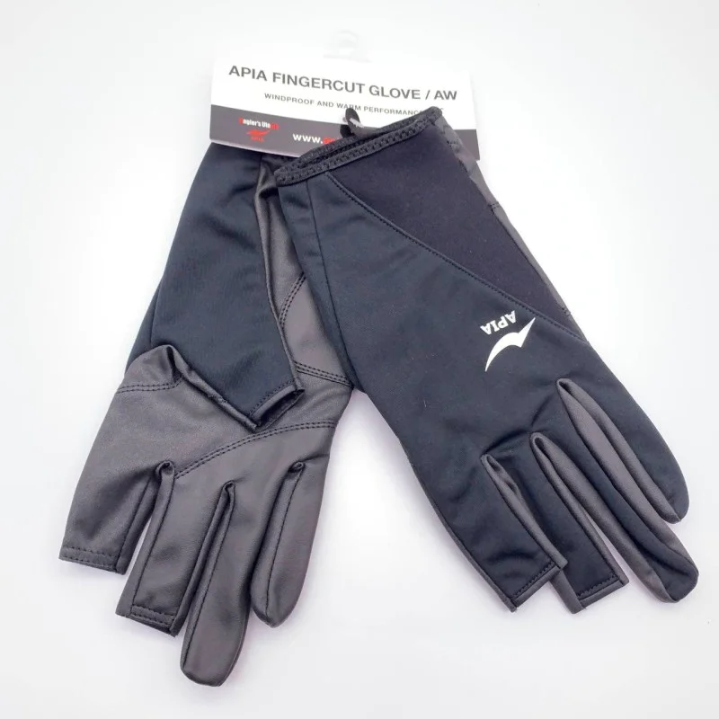 Ръкавици APIA Finger Cut Gloves Black