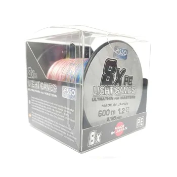 Плетено влакно ASSO 8X Light Games Multicolor 600m