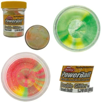 Паста за пъстърва BERKLEY PowerBait Double Glitter Twist Trout Bait