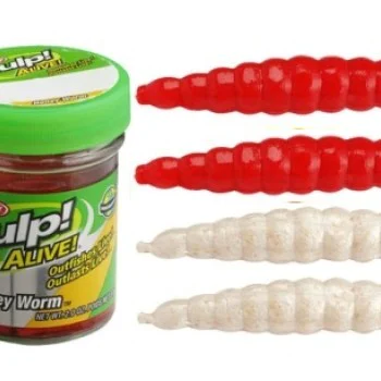 Силиконова примамка BERKLEY Gulp Alive Honey Worm 2.5 cm