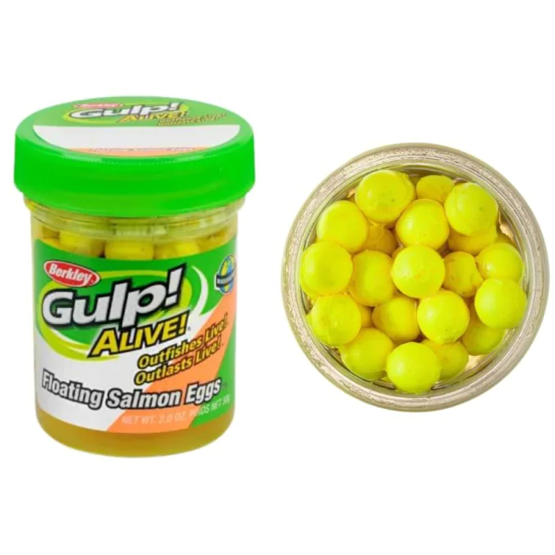 Силиконова стръв BERKLEY Gulp Alive Floating Salmon Eggs 58g