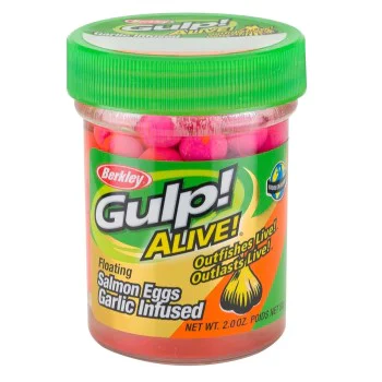 Силиконова стръв BERKLEY Gulp Alive Floating Salmon Eggs Garlic 57g