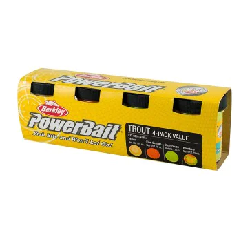 Паста за пъстърва - микс BERKLEY PowerBait Trout Bait Assortment 4x50g