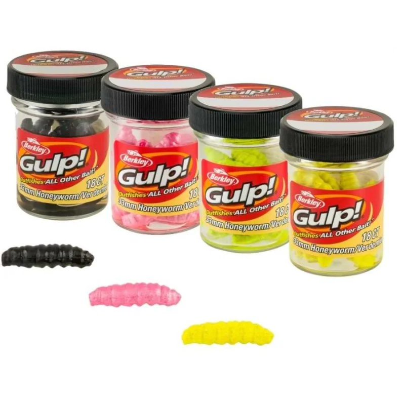 Силиконова примамка BERKLEY Gulp Honey Worm 33mm