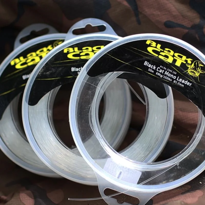 Монофилно влакно за поводи BLACK CAT Mono Leader 50m