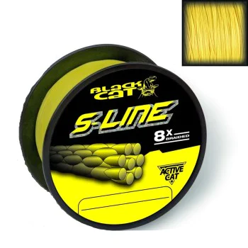 Плетено влакно BLACK CAT S-Line Yellow 180m