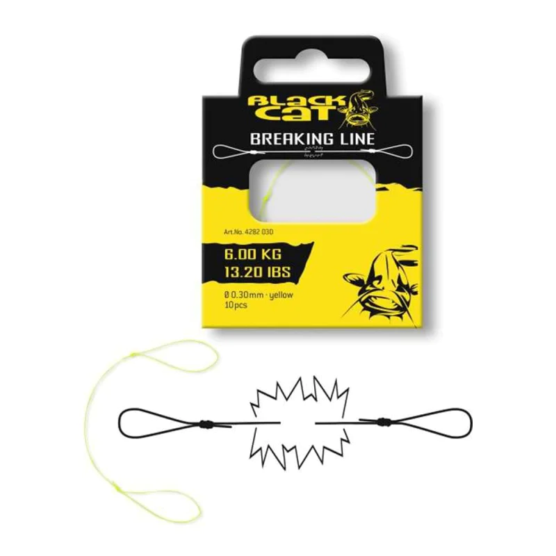 Повод за монтаж BLACK CAT Breaking Line yellow 0,35mm