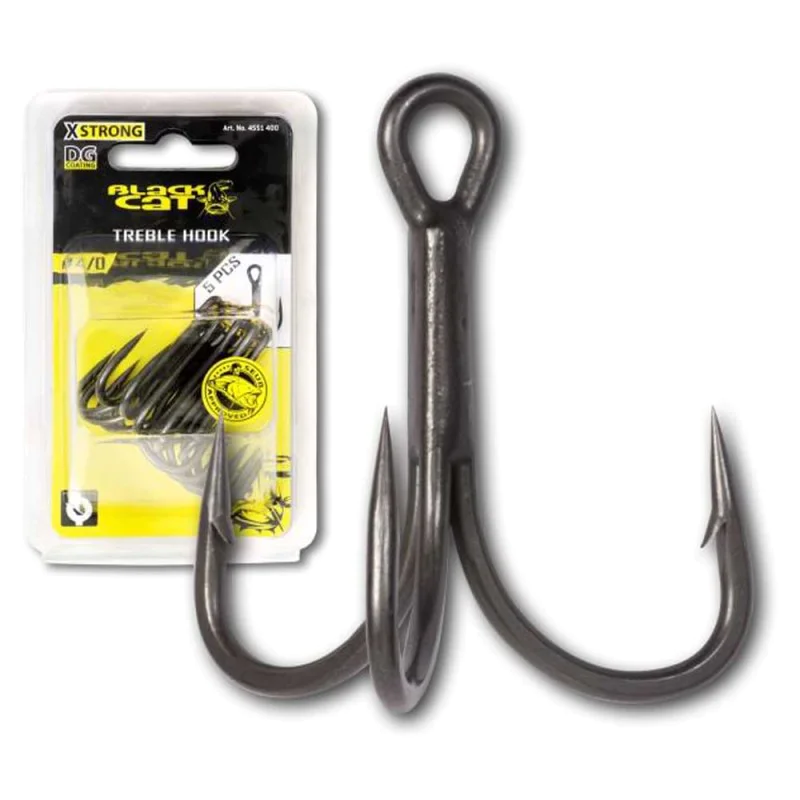 Тройни куки BLACK CAT Treble Hook DG DG Coating 5pcs