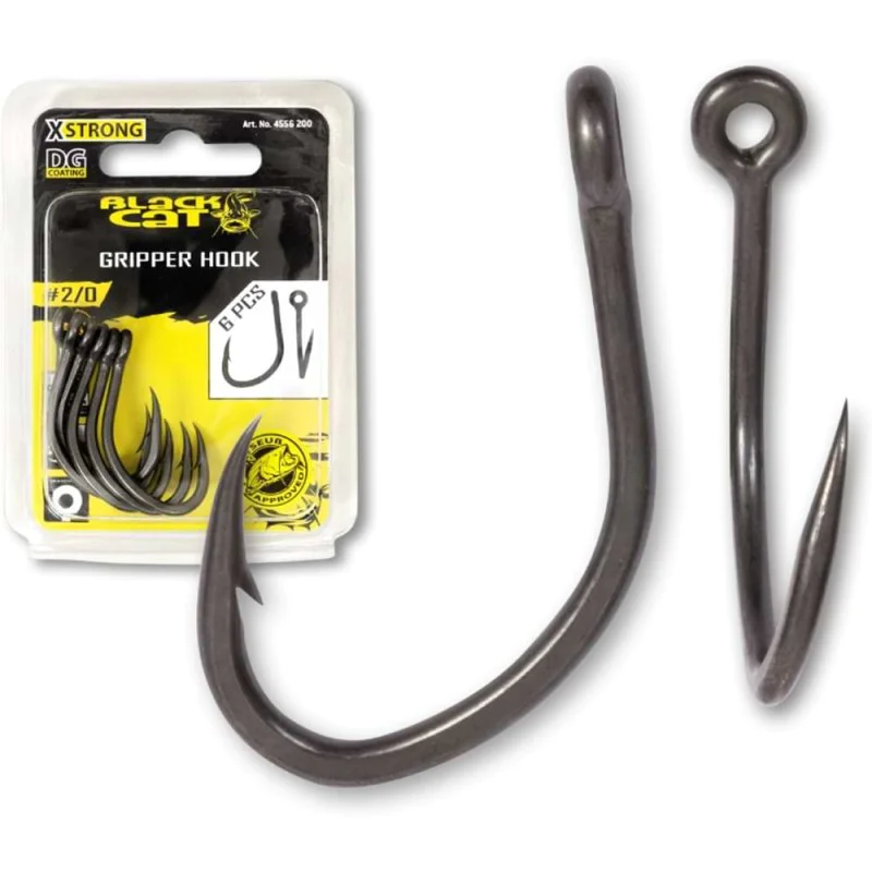 Куки BLACK CAT Gripper Hook DG Coating 6pcs