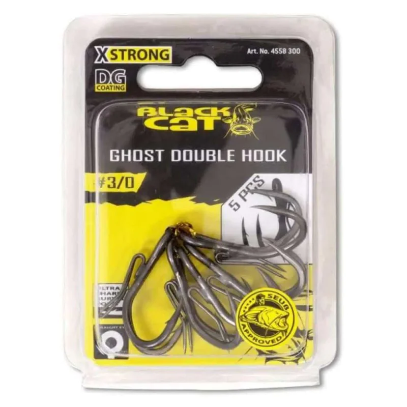 Куки BLACK CAT Ghost Double Hook DG Coating 5pcs