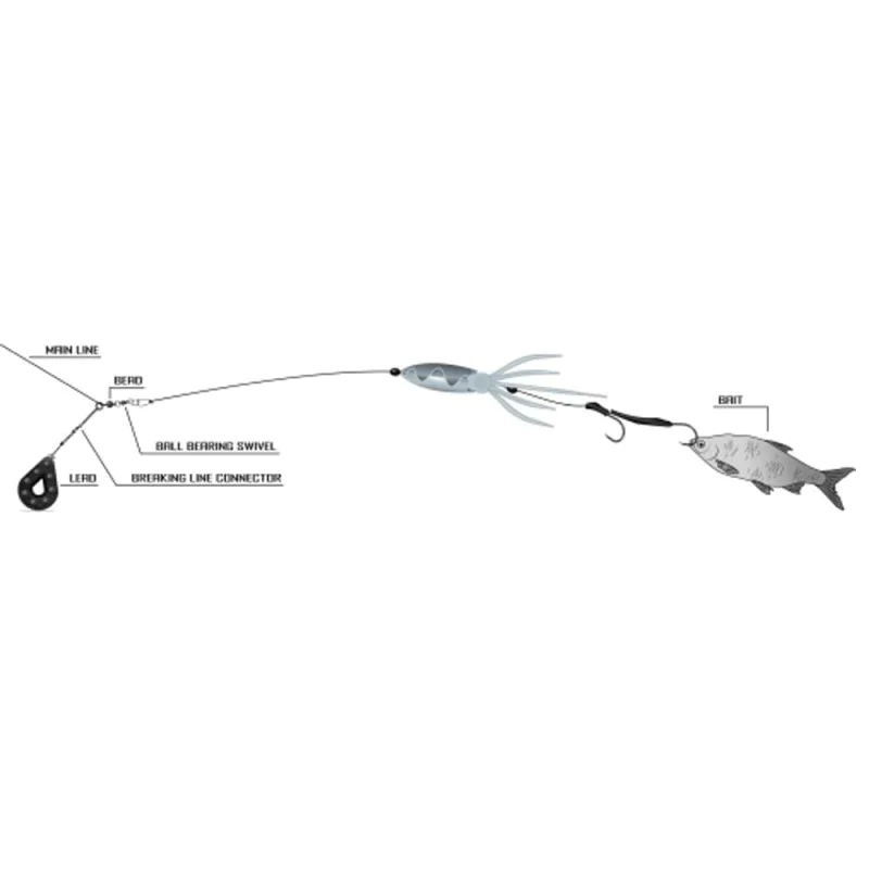 Силиконова примамка BLACK CAT Calamar U-Float 20g Floating