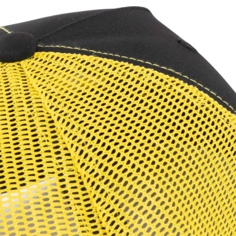 Шапка BLACK CAT Black And Yellow Trucker Cap