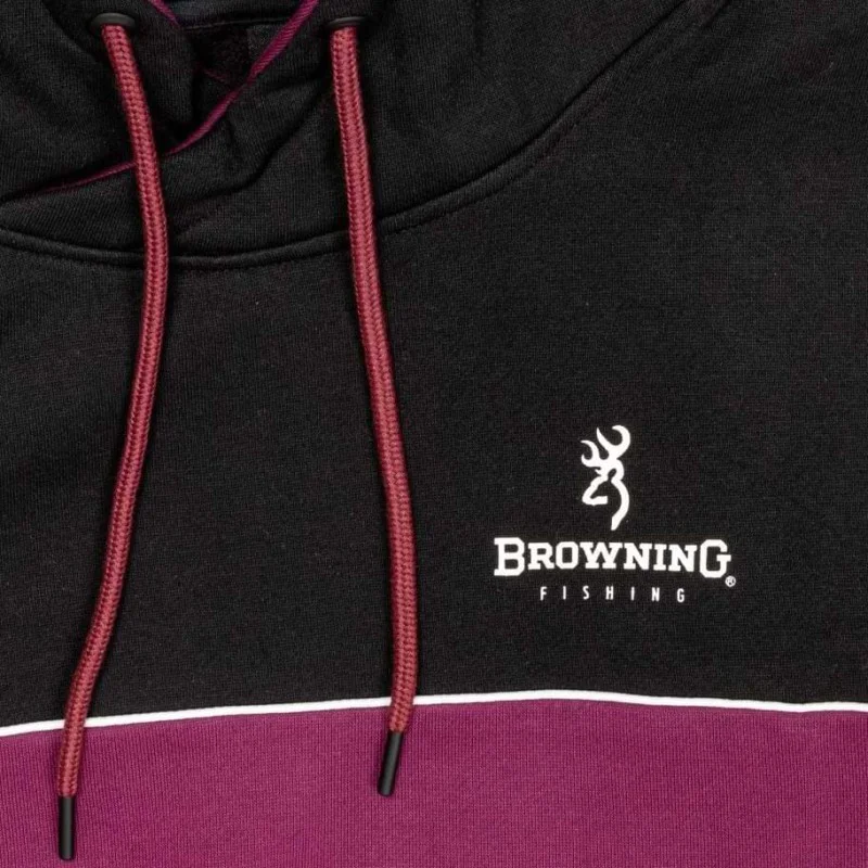 Суитшърт BROWNING Hoodie Black-Burgundy