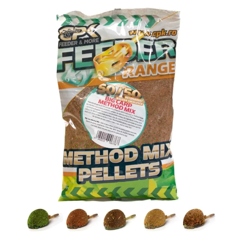 Захранка CPK Groundbait Method Feeder Mix 50/50 Big Carp 900g
