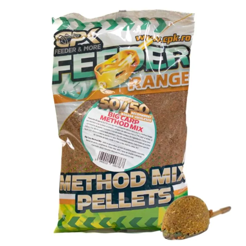 Захранка CPK Groundbait Method Feeder Mix 50/50 Big Carp 900g