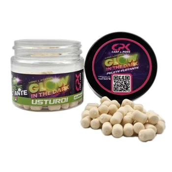 Неутрални дъмбели CPK Pelete Flotante Feeder Glow In The Dark UV Garlic 6x8mm 15g