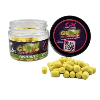 Неутрални дъмбели CPK Pelete Flotante Feeder Glow In The Dark UV Pineapple 6x8mm 15g