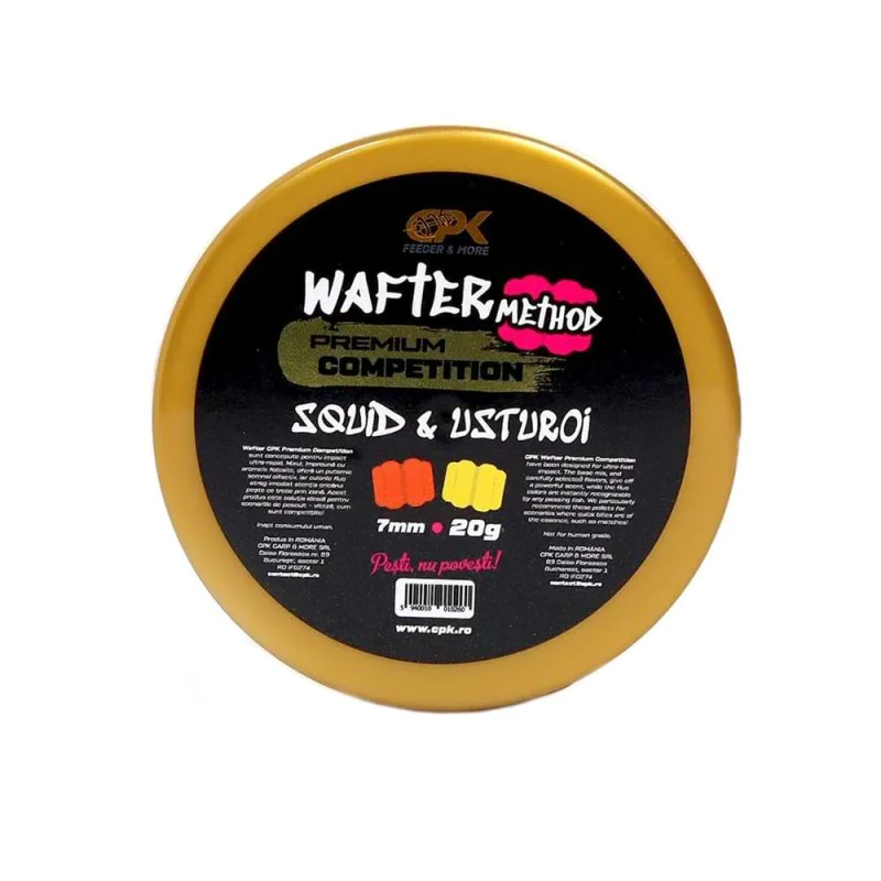 Неутрални дъмбели CPK Wafters Competition Method Squid & Garlic 7mm 20g