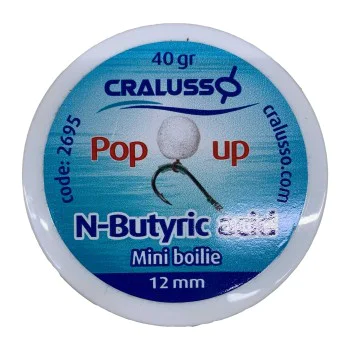 Плуващи топчета CRALUSSO Mini Boilie Pop Up N-Butyric Acid 12mm 40g