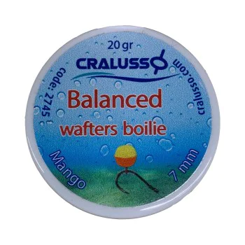 Неутрални дъмбели CRALUSSO Balanced Wafters Boilie Mango 7mm 20g