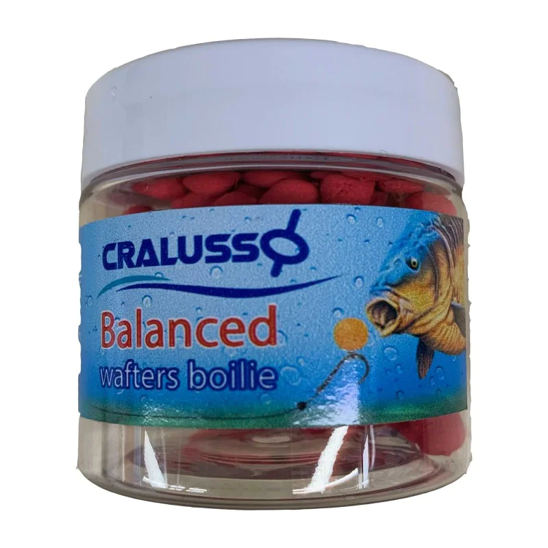 Неутрални дъмбели CRALUSSO Balanced Wafters Boilie Strawberry 7x9mm 20g